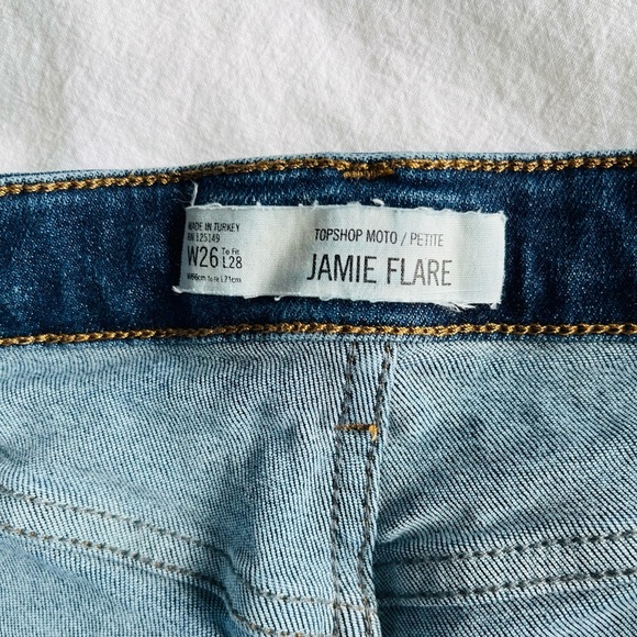 Topshop Jamie Flare Women’s Jeans Size 26 – Dark Wash - Picture 6 of 8